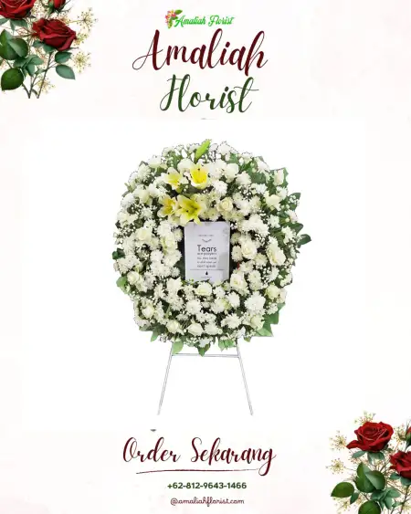 Krans Bunga Duka Penanggalan